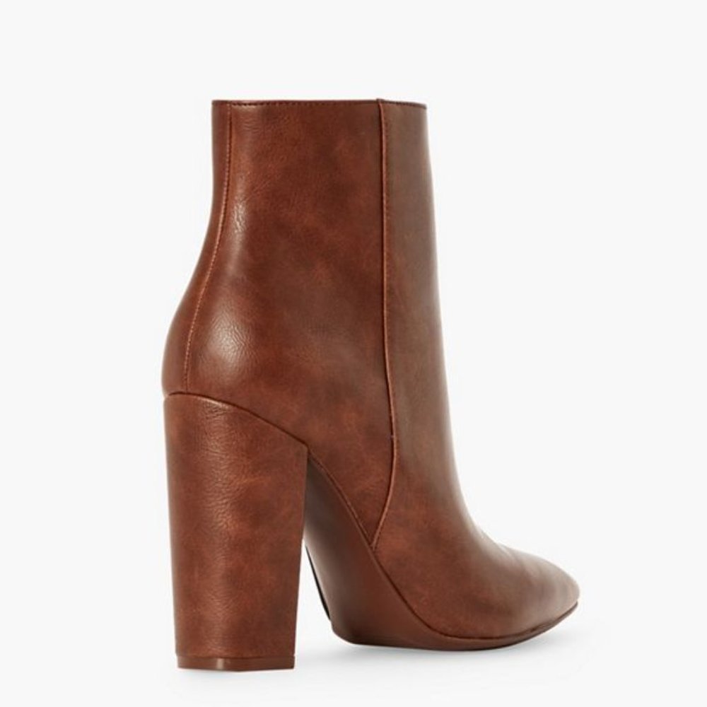 New Rosamund Brown Block Heeled Bootie (size 8.5) - Picture 3 of 12